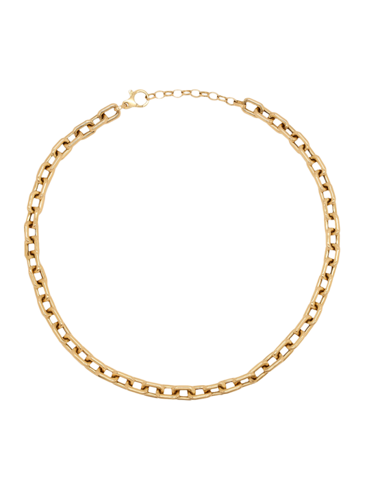 14k Yellow Gold Chunky Box Chain Necklace