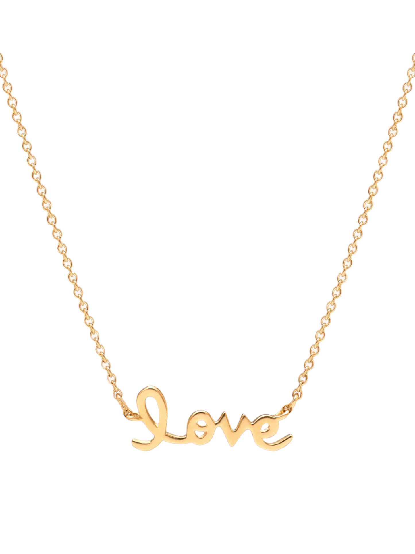 14k Yellow Gold Love Necklace