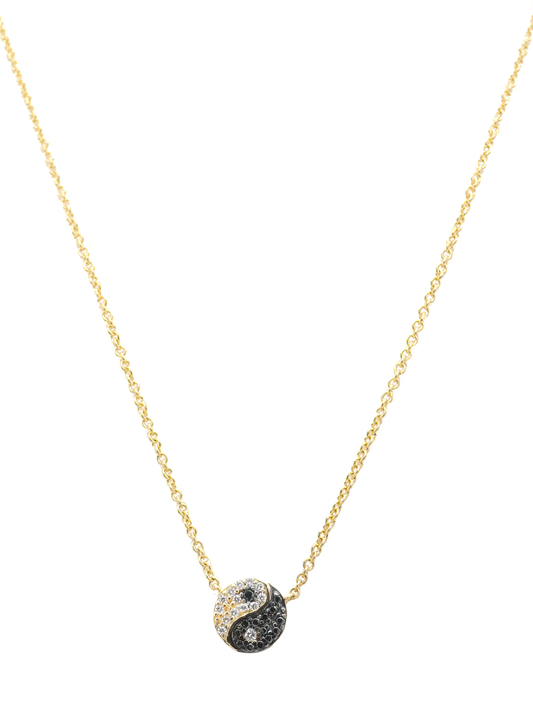 14k Yellow Gold Yin/Yang Necklace