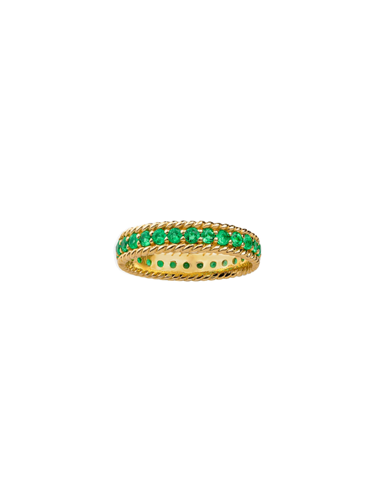 14k Yellow Gold Emerald Ring