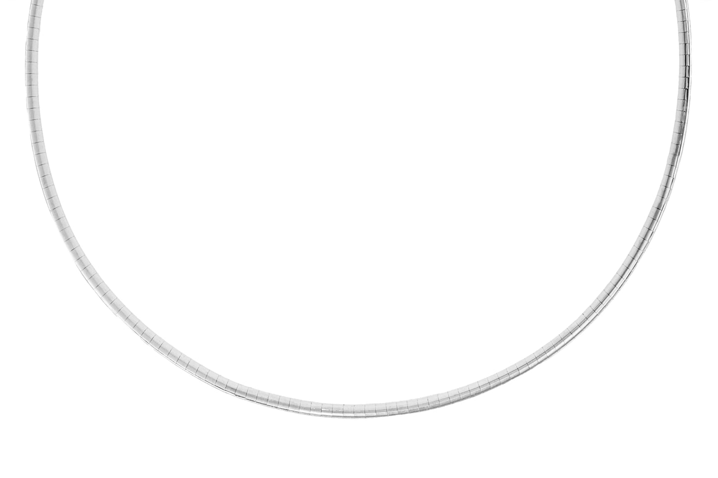 14k Yellow and White Gold Reversible Omega Charm Necklace