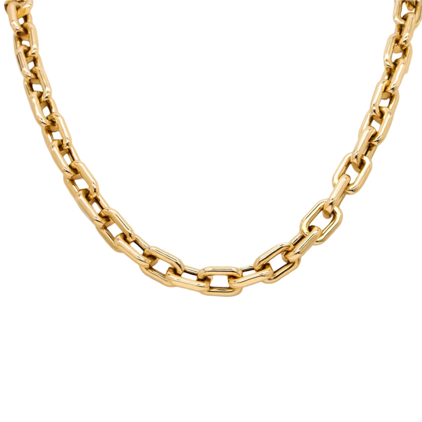 14k Yellow Gold Chunky Box Chain Necklace