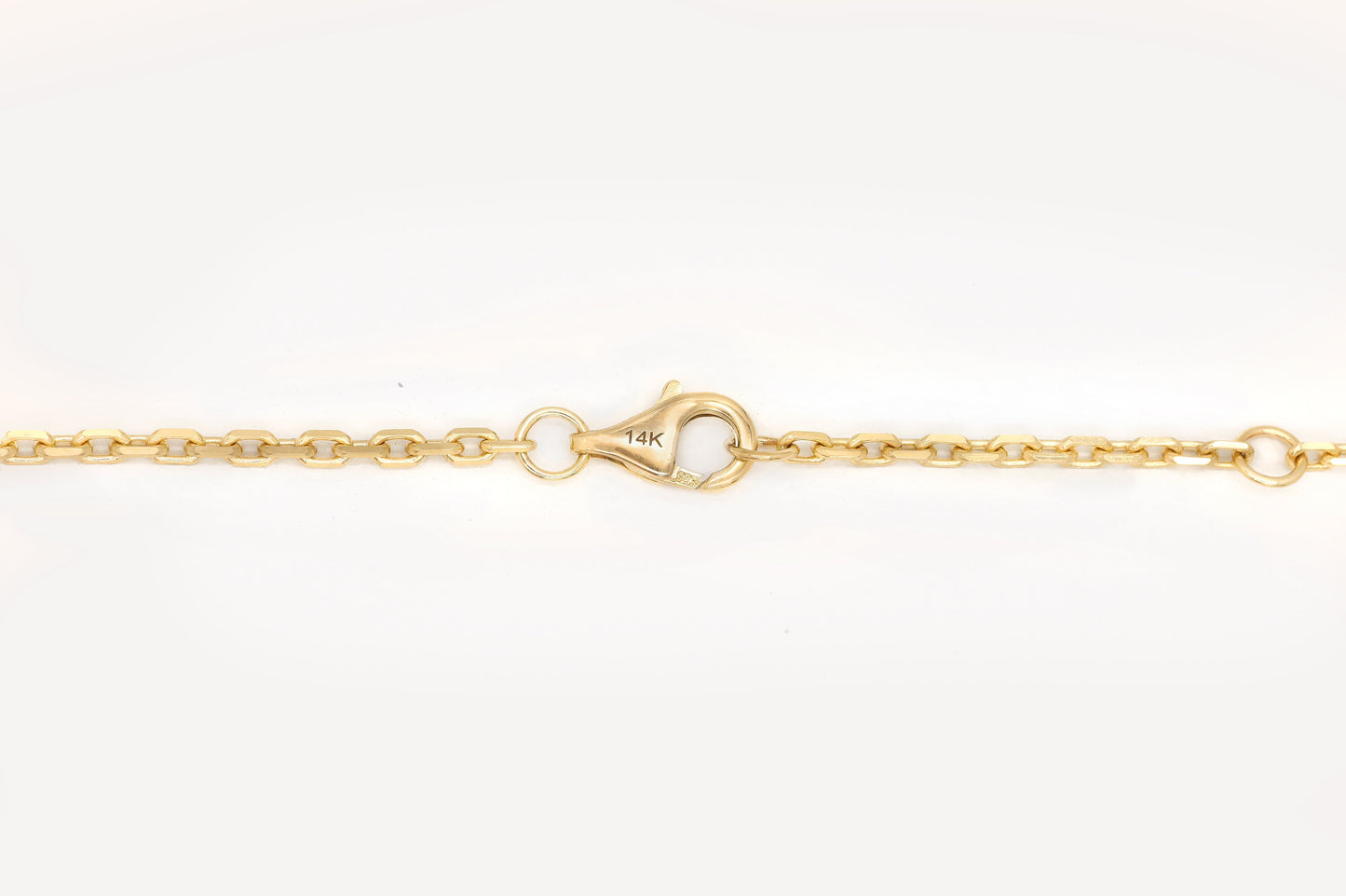 14k Yellow Gold Diamond Heart Necklace