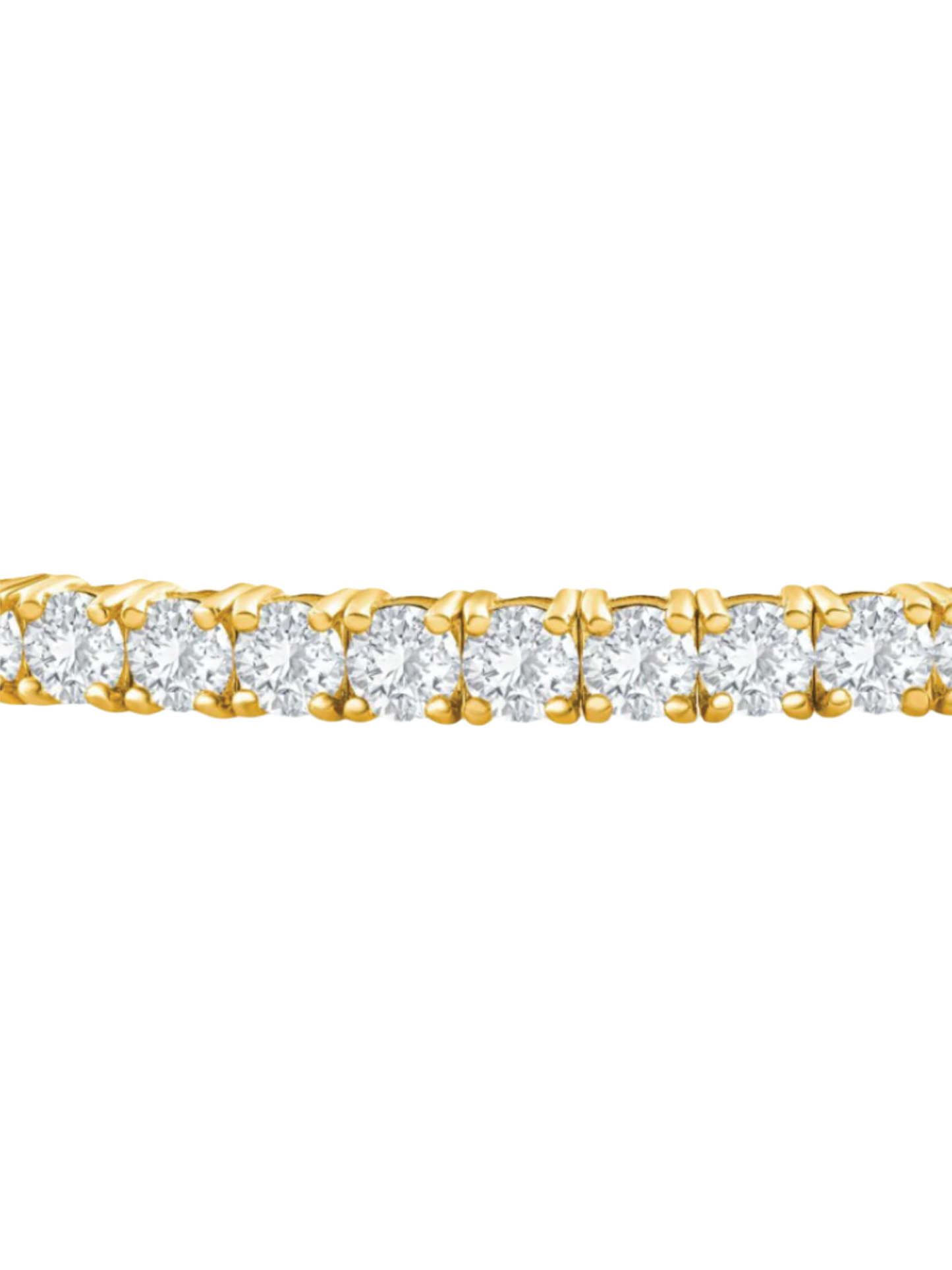 14k Large Yellow Gold Diamond Flexible Bangle