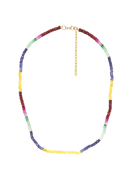 Rainbow Sapphire Gemstone Necklace