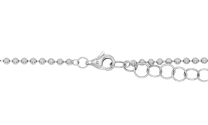14k White Gold Diamond Arrow Necklace