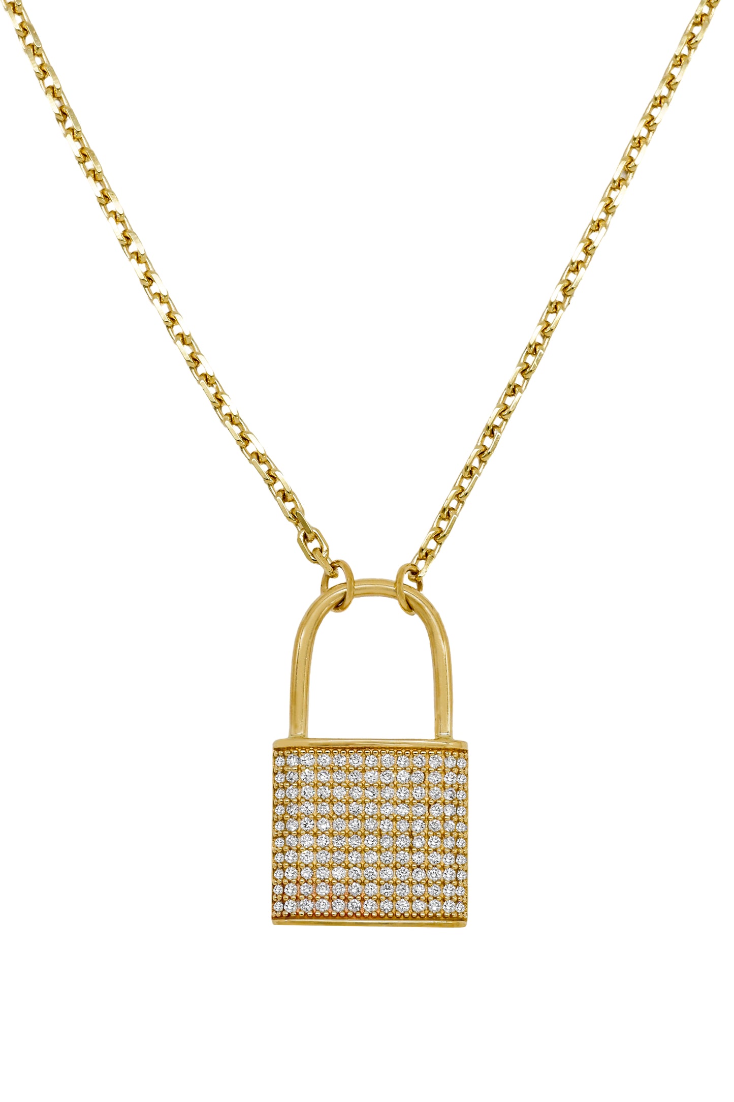 14k Yellow Gold Diamond Reversible Locket Necklace