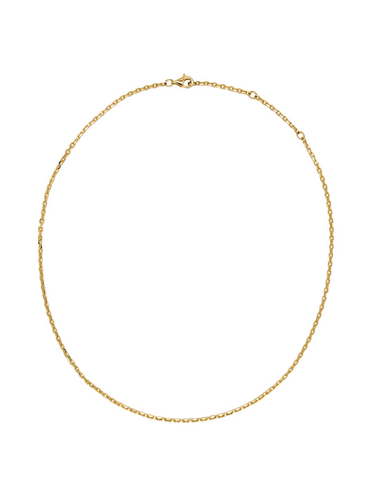 14k Yellow Gold Diamond Cut Chain