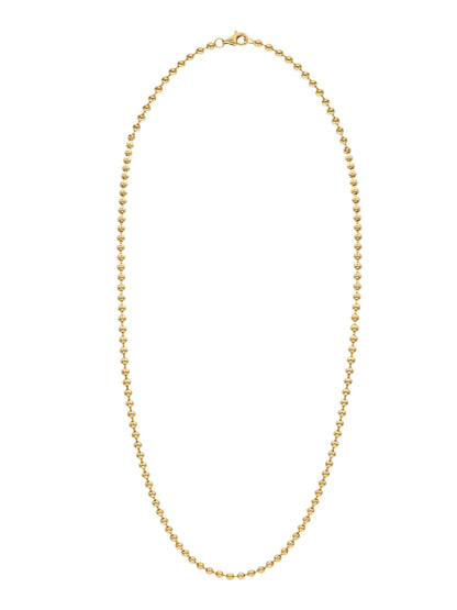 14k Yellow Gold Ball Chain Necklace