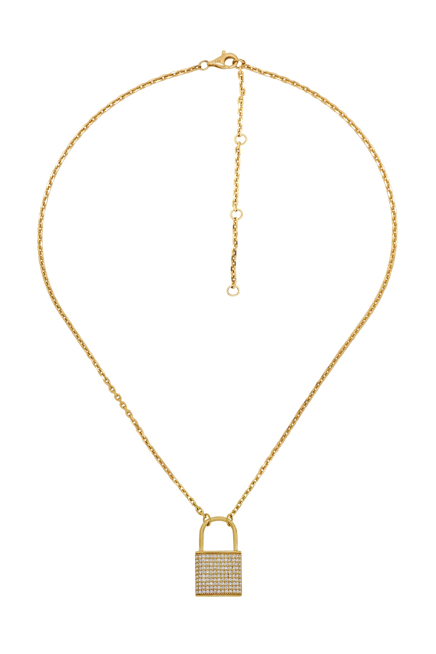 14k Yellow Gold Diamond Reversible Locket Necklace