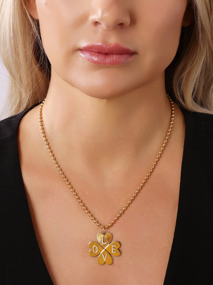 14k Yellow Gold Ball Chain Necklace