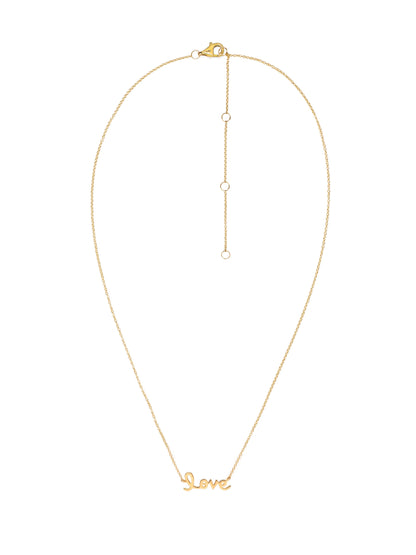 14k Yellow Gold Love Necklace