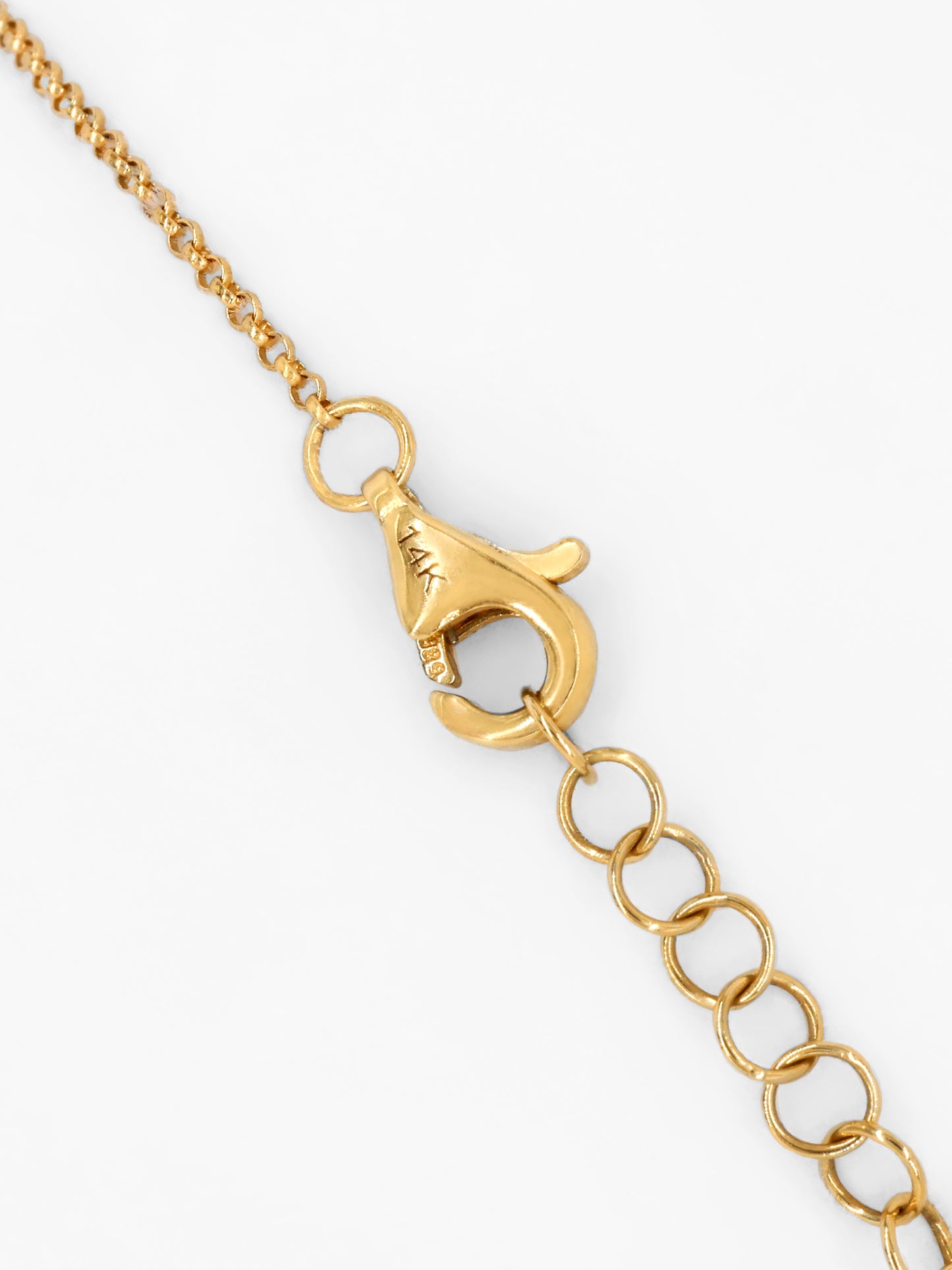 14k Yellow Gold Diamond/Emerald Clover Bracelet