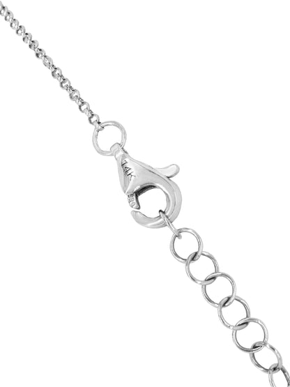 14k White Gold Diamond/Emerald Clover Bracelet