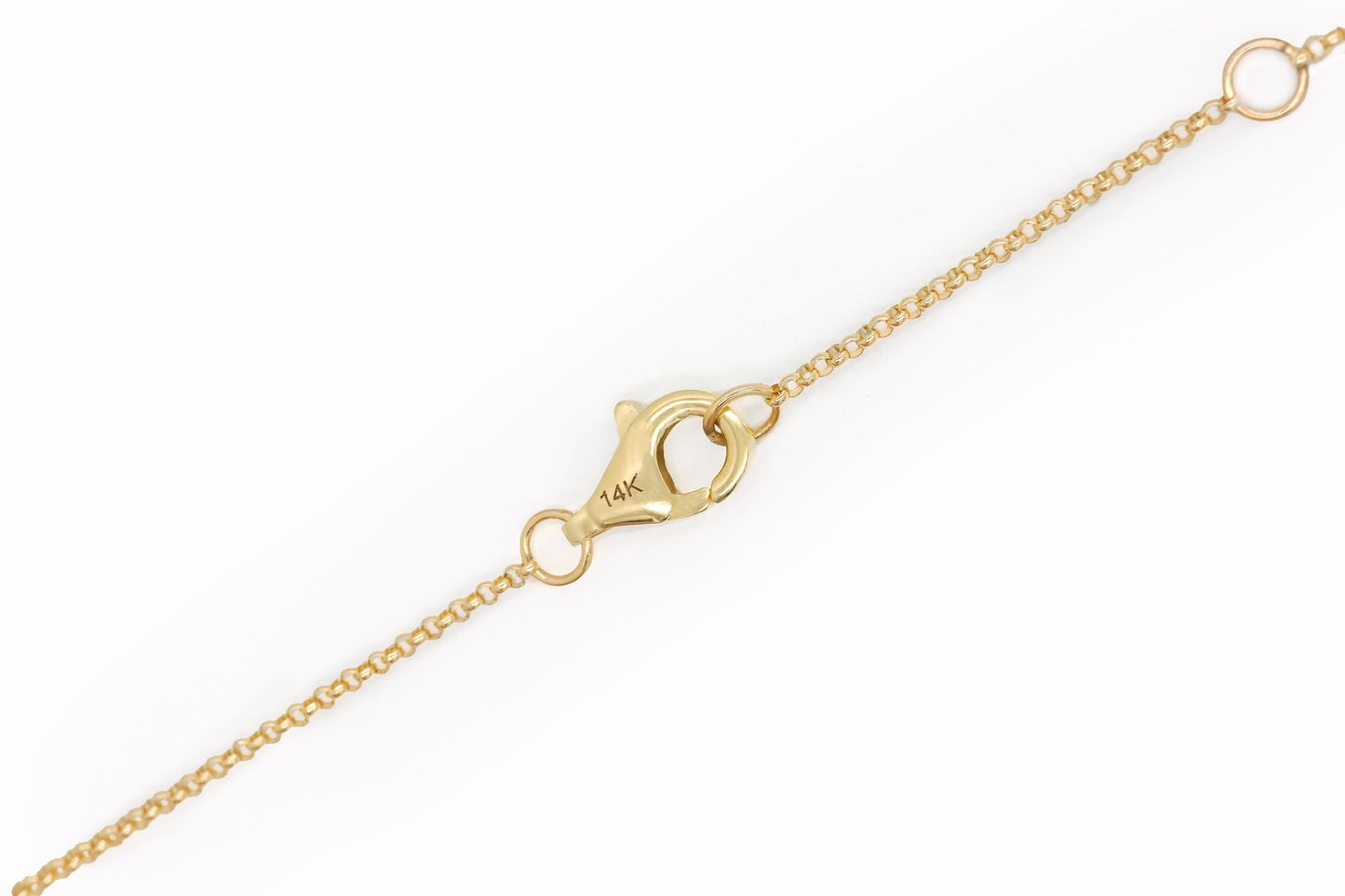 14k Yellow Gold Diamond Mom Necklace